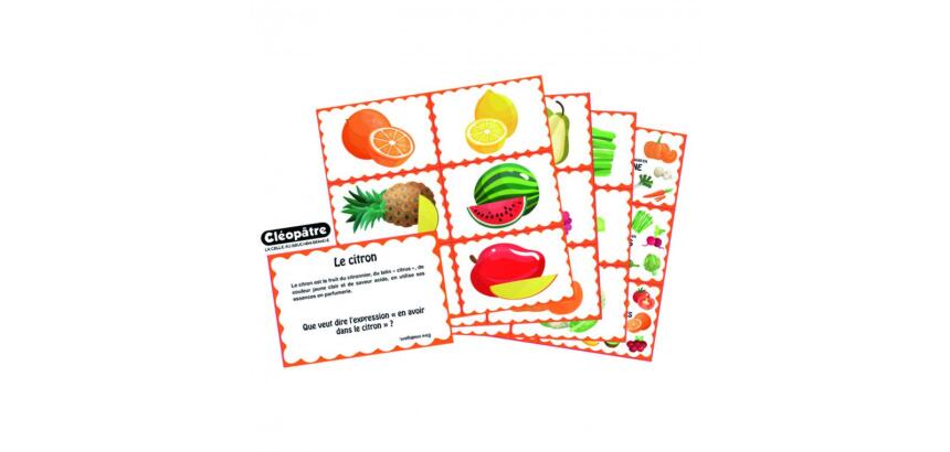 Bon point cleopatre images aliiments fruits legumes      9x6cm lot de 120 unites