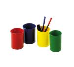 Pot a crayon faibo polystyrene resistant         7.8x10cm coloris bleu opaque