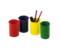 Pot a crayon faibo polystyrene resistant         7.8x10cm coloris bleu opaque