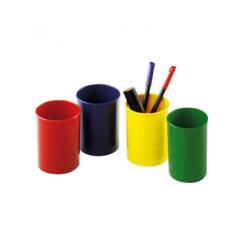 Pot a crayon faibo polystyrene resistant         7.8x10cm coloris bleu opaque