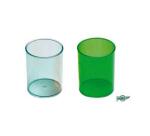 Pot a crayons faibo polystyrene grande capacite   coloris assortis translucides 7.8x10cm