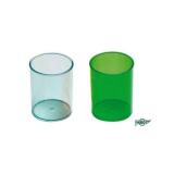 Pot a crayons faibo polystyrene grande capacite   coloris assortis translucides 7.8x10cm