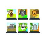 Puzzle up les animaux de la savane culture club           construire a la verticale 6   puzzles de 14 pieces 6 bases