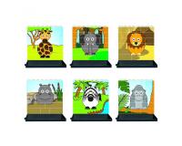 Puzzle up les animaux de la savane culture club           construire a la verticale 6   puzzles de 14 pieces 6 bases