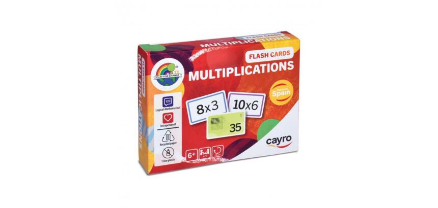 Jeux mathematiques cayro multiplications carte a jouer 110 cartes et instructions 2  joueurs