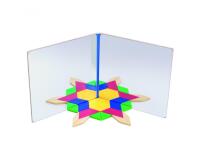 Atelier de symetrie vinco educational miroir incassable pour double symetrie 1 unite
