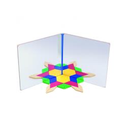 Atelier de symetrie vinco educational miroir incassable pour double symetrie 1 unite