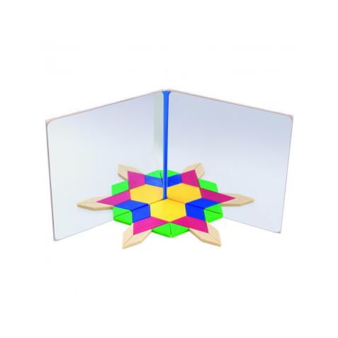 Atelier de symetrie vinco educational miroir incassable pour double symetrie 1 unite