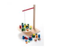 Jeu d adresse cayro balancing game 1 support en bois 42     blocs et 2 des 1 a 6 joueurs
