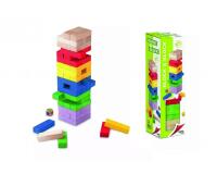 Jeu d adresse cayro tour infernale en bois 54 pieces   en 6 coloris et 1 de