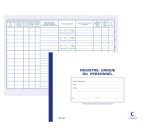 Registre unique du personnel elve a4 210x297mm papier lisse épais 52 pages imprimées recto verso