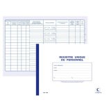 Registre Unique d'inscription du personnel et des stagiaires Elve 1464, 21 x 29,7 cm, 34 pages