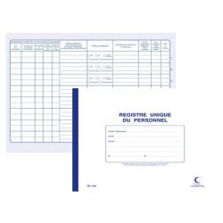 Registre Unique d'inscription du personnel et des stagiaires Elve 1464, 21 x 29,7 cm, 34 pages