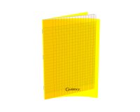 Lotde 10 cahiers cambridge polypro jaune indechirable et lavable papier velin extra    24x32 cm piqure 80g seyes 80g