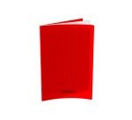 Lot de 10 cahiers cambridge polypro rouge indechirable et lavable papier velin extra    24x32 cm piqure 80g seyes 80g