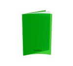 Lot de 10 cahiers cambridge polypro vert  indechirable et lavable papier velin extra    24x32 cm piqure 80g seyes 80g