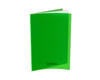 Lot de 10 cahiers cambridge polypro vert  indechirable et lavable papier velin extra    24x32 cm piqure 80g seyes 80g