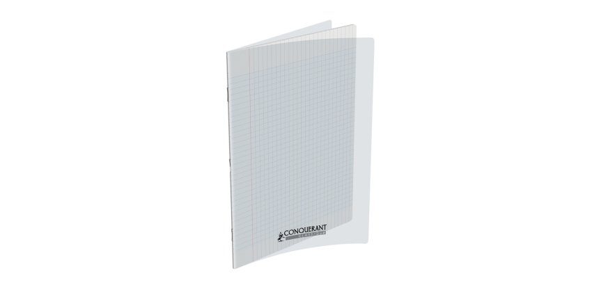 Cahier conquerant poplypropylene  indechirable  et lavable papier velin extra 24x32 cm 60 pages seyes