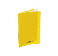 Cahier conquerant poplypropylene  indechirable  et lavable papier velin extra 24x32 cm 60 pages seyes