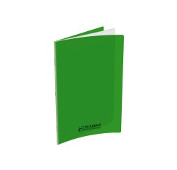 Cahier conquerant poplypropylene  indechirable  et lavable papier velin extra 24x32 cm 60 pages seyes