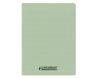 Cahier conquerant poplypropylene indechirable   et lavable papier velin extra 24x32 cm 96 pages seyes