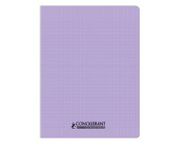 Cahier conquerant poplypropylene indechirable   et lavable papier velin extra 24x32 cm 96 pages seyes