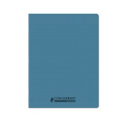 Cahier conquerant poplypropylene indechirable   et lavable recycle 24x32 cm   96 pages seyes piqure 90g