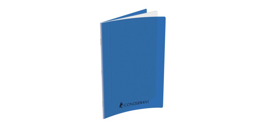 Cahier conquerant poplypropylene indechirable   et lavable papier velin extra 24x32 cm 192 pages seyes