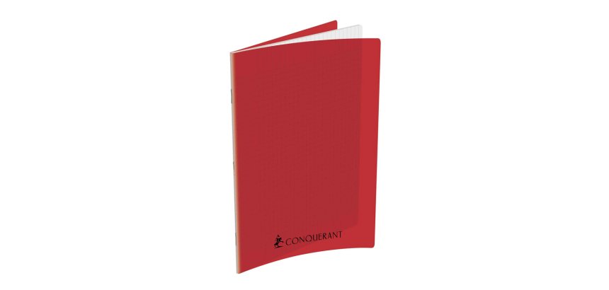 Cahier conquerant poplypropylene indechirable   et lavable papier velin extra 24x32 cm 192 pages seyes