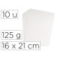 Papier buvard coutal 125g 16x21cm coloris blanc pochette 10 unites