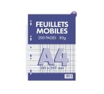 Feuillets mobiles conquerant 21x29,7 cm 200 pages seyes    80g
