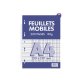 Feuillets mobiles conquerant 21x29,7 cm 200 pages seyes    80g