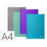 Protège-documents couverture carte semi rigide Teksto 40 vues - A4 - Couleurs assorties