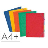 Trieur coutal carte qualite superieure a+ 24,5x31,5cm 12  positions fermeture elastique coloris assortis
