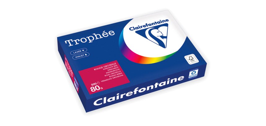 Papier universel Trophée, A3, rouge groseille