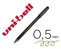 Stylo-bille uniball jetstream 101 pointe moyenne trait      0,5mm encre gel capuchon grip ergonomique coloris vert