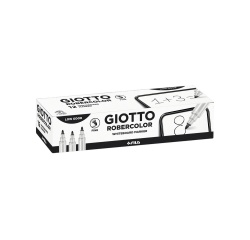 Feutre robercolor pointe fine giotto pour tableau blanc     odeur neutre ecriture 1mm     coloris noir