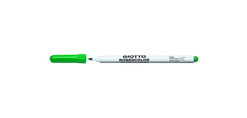 Feutre robercolor pointe fine giotto pour tableau blanc     odeur neutre ecriture 1mm     coloris vert