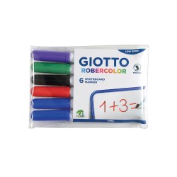 Pochette feutre robercolor pointe moyenne giotto pour    tableau blanc odeur neutre    ecriture 2mm 6 unites coloris