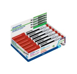 Marqueur robercolor biseau giotto odeur neutre ecriture  4 a 6mm biseaute coloris      rouge