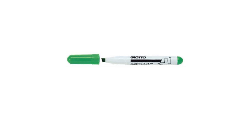 Marqueur robercolor biseau giotto odeur neutre ecriture  4 a 6mm biseaute coloris vert