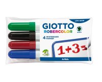 Pochette robercolor biseau giotto odeur neutre ecriture  4 a 6mm biseaute 4 unites     coloris assortis