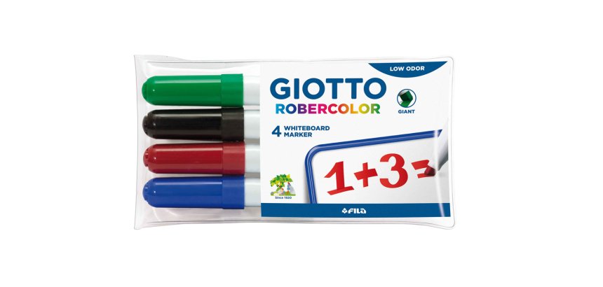 Pochette robercolor biseau giotto odeur neutre ecriture  4 a 6mm biseaute 4 unites     coloris assortis