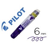 Marqueur pilot v-board master recycle effacable a sec et    rechargeable pointe ogive     large 6 mm coloris violet