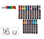 Marqueur posca pc7m pointe conique trait 4,5-5,5mm       coloris assortis boite 16     unites