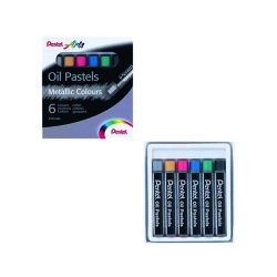 Arts Pastel à l'huile PHN-F6, set de 6, métallisé
