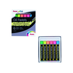 Arts Pastels à l'huile PHN-F6, set de 6, fluorescents