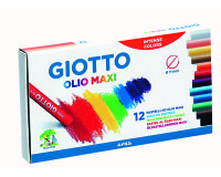 Etui pastels a l huile olio giotto forme ronde 67mm 12    unites coloris assortis