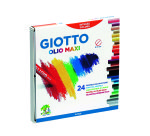 Etui pastels a l huile olio giotto forme ronde 67mm 24    unites coloris assortis