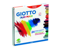 Etui pastels a l huile olio giotto forme ronde 67mm 24    unites coloris assortis